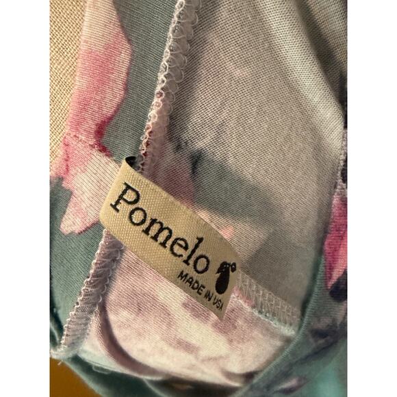 Pomelo Tank Top Womens Large Gray Floral Sleeveless Ruffle Pullover Outdoor - Picture 7 of 8